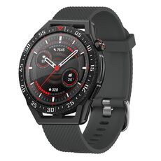 Per Huawei Watch GT Runner 22mm cinturino in silicone testurizzato con diamanti (verde acqua)