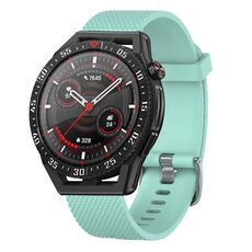 Per Huawei Watch GT Runner 22mm Cinturino in silicone testurizzato con diamanti (blu cielo)