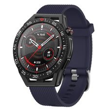 Per Huawei Watch GT Runner 22mm cinturino in silicone testurizzato con diamanti (viola)