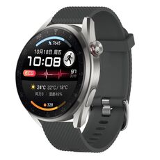 Per Huawei Watch 4 22mm cinturino in silicone testurizzato con diamanti (verde acqua)