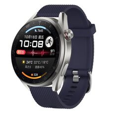Per Huawei Watch 4 22mm cinturino in silicone testurizzato con diamanti (viola)