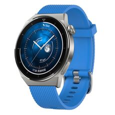 Per Huawei Watch 4 Pro 22mm Cinturino in silicone testurizzato con diamanti (blu notte)