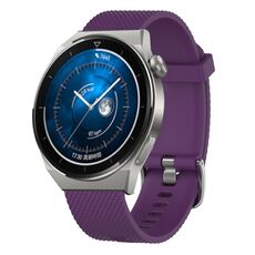 Per Huawei Watch 4 Pro 22mm Cinturino in silicone testurizzato con diamanti (marrone)