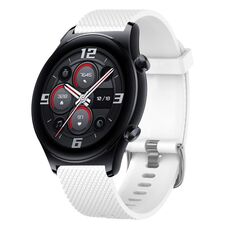 Per Huawei Watch 3 22mm cinturino in silicone testurizzato con diamanti (bianco)