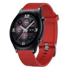 Per Huawei Watch 3 22mm cinturino in silicone testurizzato con diamanti (grigio scuro)