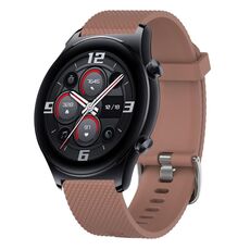 For Honor Watch GS 3 22mm Cinturino in silicone testurizzato con diamanti (rosa)
