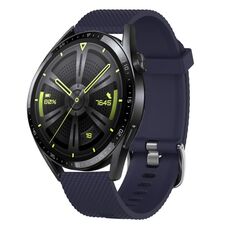 Per Huawei Watch 3 Pro 22mm Cinturino in silicone testurizzato con diamanti (viola)