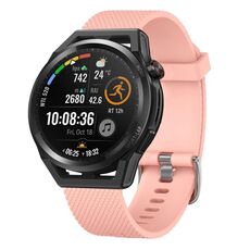 Per Huawei Watch GT2 Pro 22mm cinturino in silicone testurizzato con diamanti (nero)