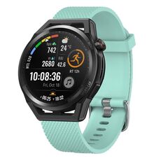 Per Huawei Watch GT2 Pro 22mm cinturino in silicone testurizzato con diamanti (cielo blu)