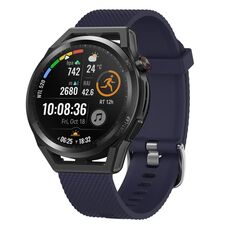 Per Huawei Watch GT2 Pro 22mm Cinturino in silicone testurizzato con diamanti (viola)