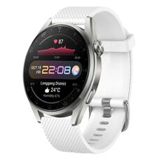 For Honor Watch GS 3 22mm Cinturino in silicone testurizzato con diamanti (bianco)