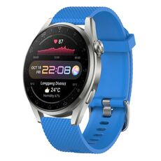 For Honor Watch GS 3 22mm Cinturino in silicone testurizzato con diamanti (blu notte)
