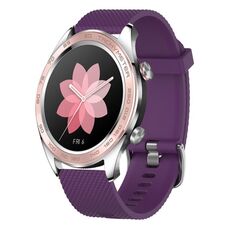 For Honor Watch GS Pro 22mm Cinturino in silicone testurizzato con diamanti (marrone)