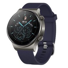 Per Huawei Watch GT 2E 22mm cinturino in silicone testurizzato con diamanti (viola)