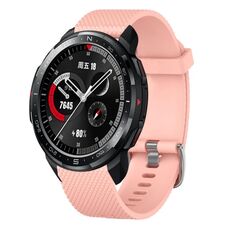 Per Huawei Watch GT2 46mm 22mm Cinturino in silicone testurizzato con diamanti (nero)