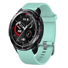 Per Huawei Watch GT2 46mm 22mm Cinturino in silicone testurizzato con diamanti (blu cielo)