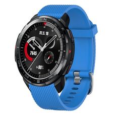 Per Huawei Watch GT2 46mm 22mm Cinturino in silicone testurizzato con diamanti (blu notte)