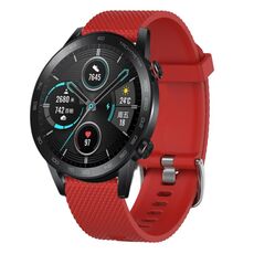 Per Honor Magic Watch 2 46mm 22mm Cinturino in silicone testurizzato con diamanti (grigio scuro)