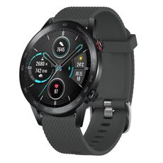 For Honor Magic Watch 2 46mm 22mm Cinturino in silicone testurizzato con diamanti (verde acqua)