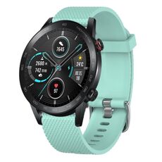 Per Honor Magic Watch 2 46mm 22mm Cinturino in silicone testurizzato con diamanti (blu cielo)