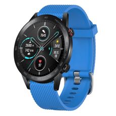 Per Honor Magic Watch 2 46mm 22mm Cinturino in silicone testurizzato con diamanti (blu notte)