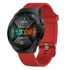 Per Huawei Watch 3 Pro Nuovo cinturino in silicone testurizzato con diamanti da 22 mm (grigio scuro)
