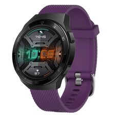 Per Huawei Watch 3 Pro Nuovo cinturino in silicone testurizzato con diamanti da 22 mm (marrone)