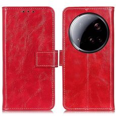 Custodia per telefono in pelle con texture Crazy Horse Ultra Retro per Xiaomi 15 (rossa)