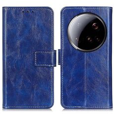 Per Xiaomi 15 Ultra Retro Crazy Horse Texture Custodia in pelle per telefono (blu)