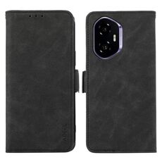 Per Honor 400 ABEEL Custodia per telefono in pelle magnetica RFID smerigliata (nera)