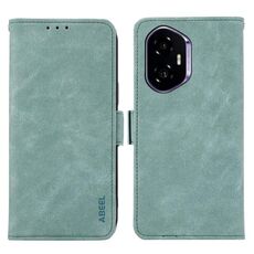 Per Honor 400 ABEEL Custodia per telefono in pelle magnetica RFID smerigliata (ciano)