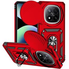 Per Redmi Note 14 Pro+ 5G Custodia per telefono con supporto scorrevole globale Camshield (rosso)
