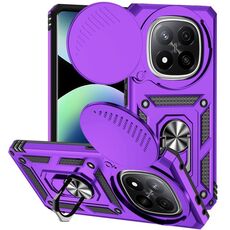 Per Redmi Note 14 Pro+ 5G Custodia per telefono con supporto scorrevole globale Camshield (viola)