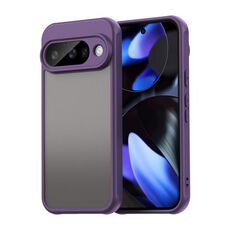 Per Google Pixel 10 Fan Dun Series TPU Hybrid PC Custodia per telefono glassata (viola)