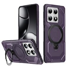 Per Xiaomi 14T Custodia per telefono con supporto MagSafe satinato (viola)