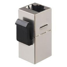 Accoppiatore in linea schermato RJ45 Cat6 con fermo Keystone