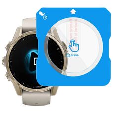 Pellicola per orologio in vetro temperato imak AMOLED da 43 mm per Garmin Fenix ​​8, versione autoposizionante