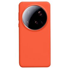 Per Xiaomi 15 Ultra Liquid Silicone Custodia antiurto per telefono adatta alla pelle (arancione)