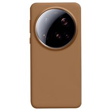 Per Xiaomi 15 Ultra Liquid Silicone Custodia antiurto per telefono adatta alla pelle (cachi)
