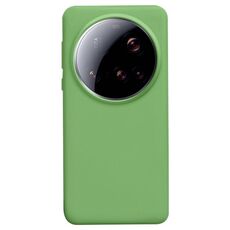 Per Xiaomi 15 Ultra Liquid Silicone Custodia antiurto per telefono adatta alla pelle (verde matcha)