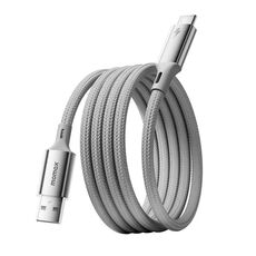 Cavo di ricarica rapida magnetico intrecciato MOMAX DA60 da 66 W USB a USB-C / Tipo-C, lunghezza: 1 m (oro titanio)