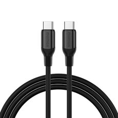 Cavo di ricarica rapida MOMAX DC23 1-Link Flow CC X 60W USB-C/Tipo-C a USB-C/Tipo-C, lunghezza: 1,2 m (nero)