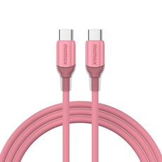 Cavo di ricarica rapida MOMAX DC23 1-Link Flow CC X 60W USB-C / Type-C a USB-C / Type-C, lunghezza: 1,2 m (rosa)