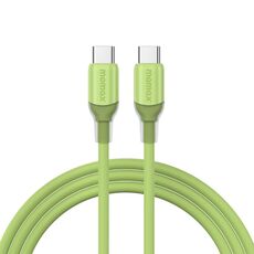 Cavo di ricarica rapida MOMAX DC23 1-Link Flow CC X 60W USB-C/Tipo-C a USB-C/Tipo-C, lunghezza: 1,2 m (verde)