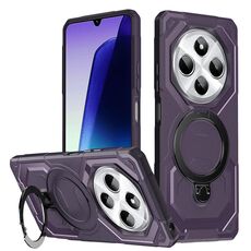Per Redmi 14C 4G Custodia per telefono con supporto MagSafe satinato (viola)