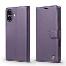 Per iPhone 16 Plus Forwenw F6 Series Custodia in pelle RFID per telefono (viola)