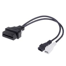 Cavo diagnostico OBDII da 2 x 2 pin a 16 pin per Audi