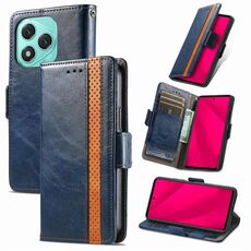 Per Honor 400 Lite CaseNeo Splicing Dual Magnetic Buckle Custodia in pelle per telefono (blu)