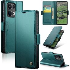Per OPPO Reno13 Pro Global CaseMe 023 Butterfly Buckle Litchi Texture RFID Anti-theft Custodia per telefono in pelle (verde)