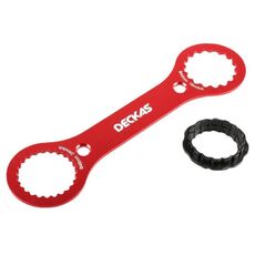 DECKAS DW-018 Chiave centrale in alluminio per chiave BB multifunzione DUB/TL-FC32/25/24 (rosso)